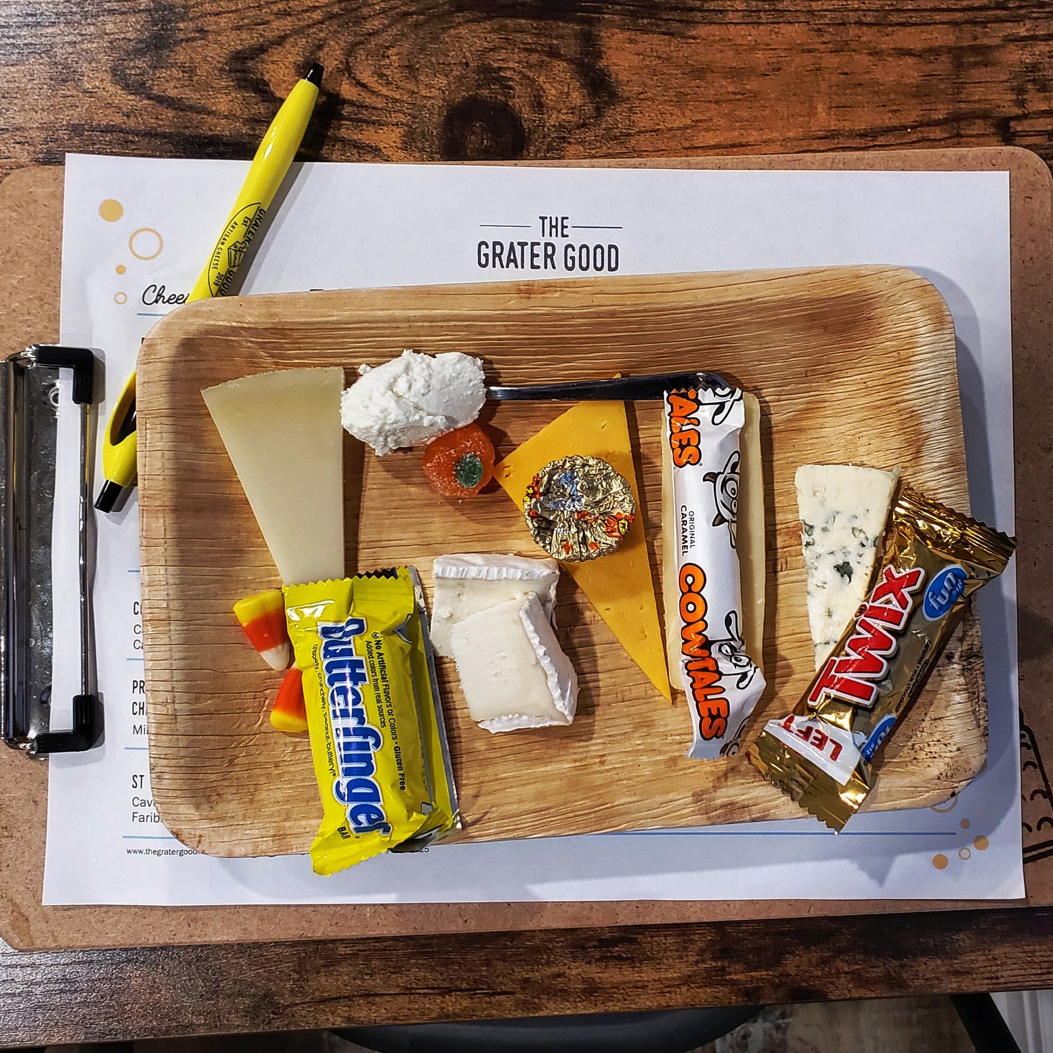 Cheese and Halloween Candy Class